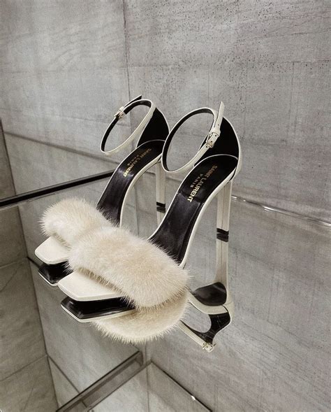 ysl fur heels|ysl heels used.